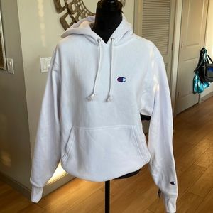 Unisex Champion basic white hoodie BRAND NEW size small